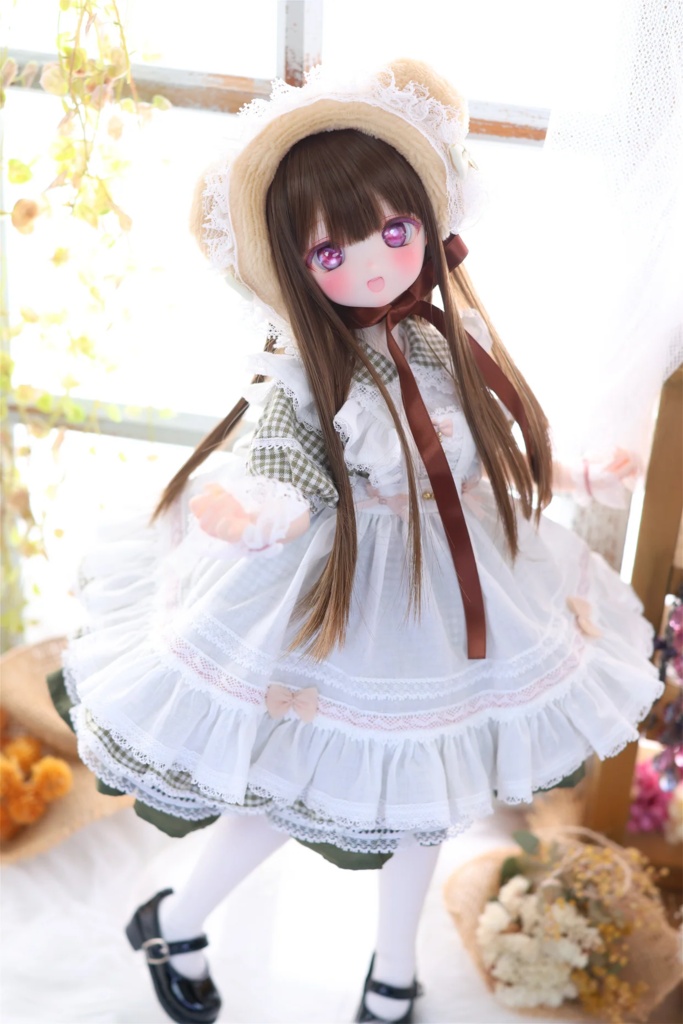 MDD / 1/4 TinyFox PEKO / KUMAKO【ハニベア・ピクニックセット(グリーン)】【Honey Bear Picnic Set (Green)】