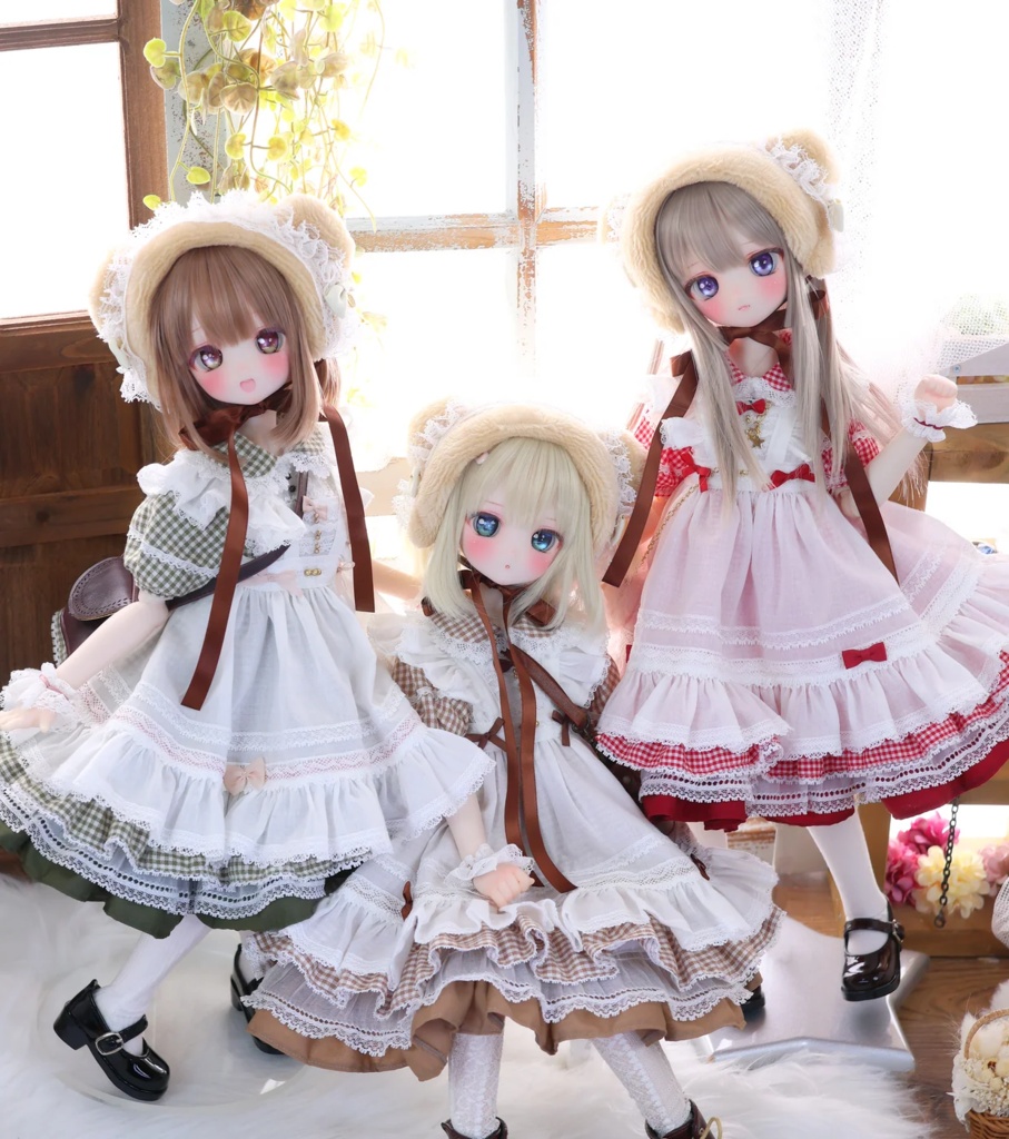MDD / 1/4 TinyFox PEKO / KUMAKO【ハニベア・ピクニックセット(グリーン)】【Honey Bear Picnic Set (Green)】