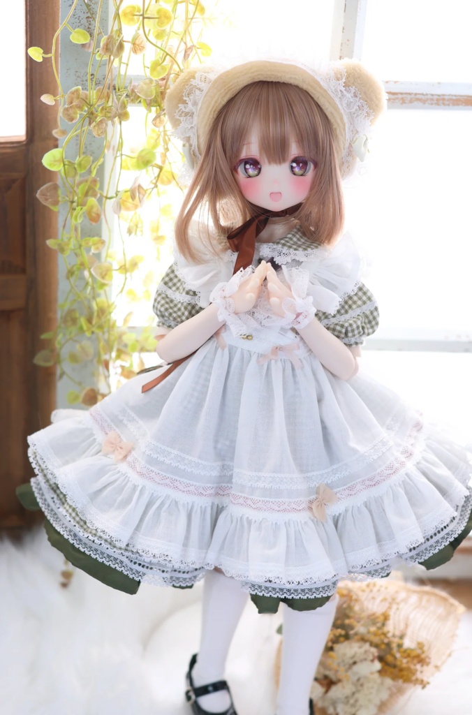 MDD / 1/4 TinyFox PEKO / KUMAKO【ハニベア・ピクニックセット(グリーン)】【Honey Bear Picnic Set (Green)】