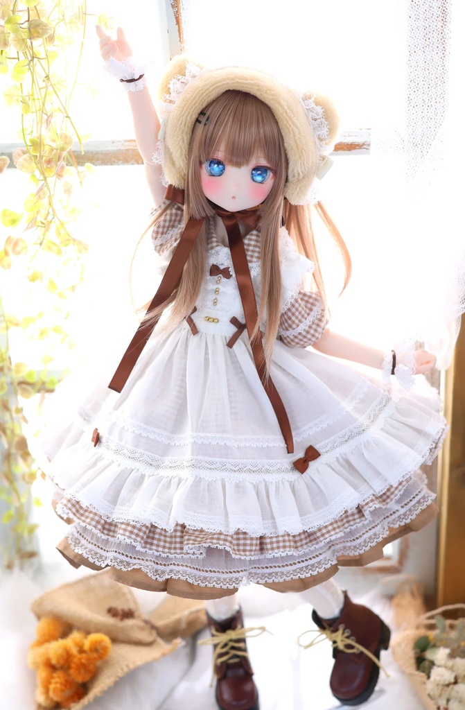 MDD / 1/4 TinyFox PEKO / KUMAKO【ハニベア・ピクニックセット(ブラウン)】【Honey Bear Picnic Set (Brown)】