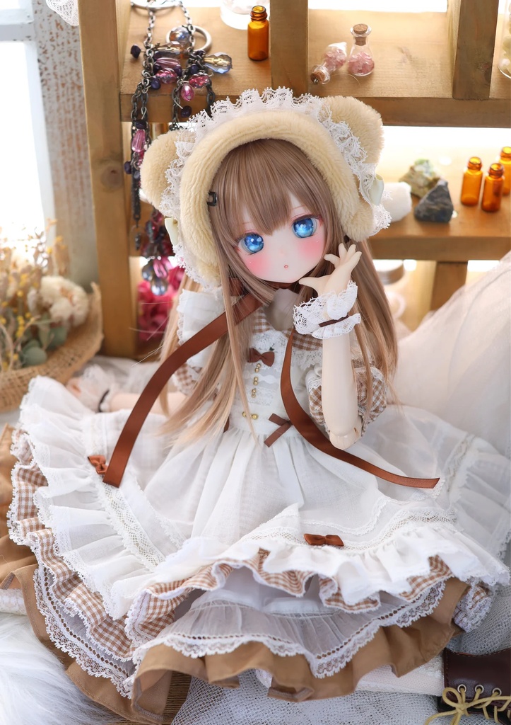 MDD / 1/4 TinyFox PEKO / KUMAKO【ハニベア・ピクニックセット(ブラウン)】【Honey Bear Picnic Set (Brown)】