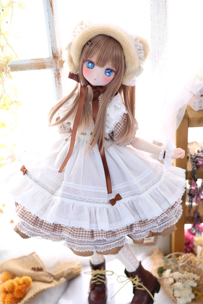 MDD / 1/4 TinyFox PEKO / KUMAKO【ハニベア・ピクニックセット(ブラウン)】【Honey Bear Picnic Set (Brown)】