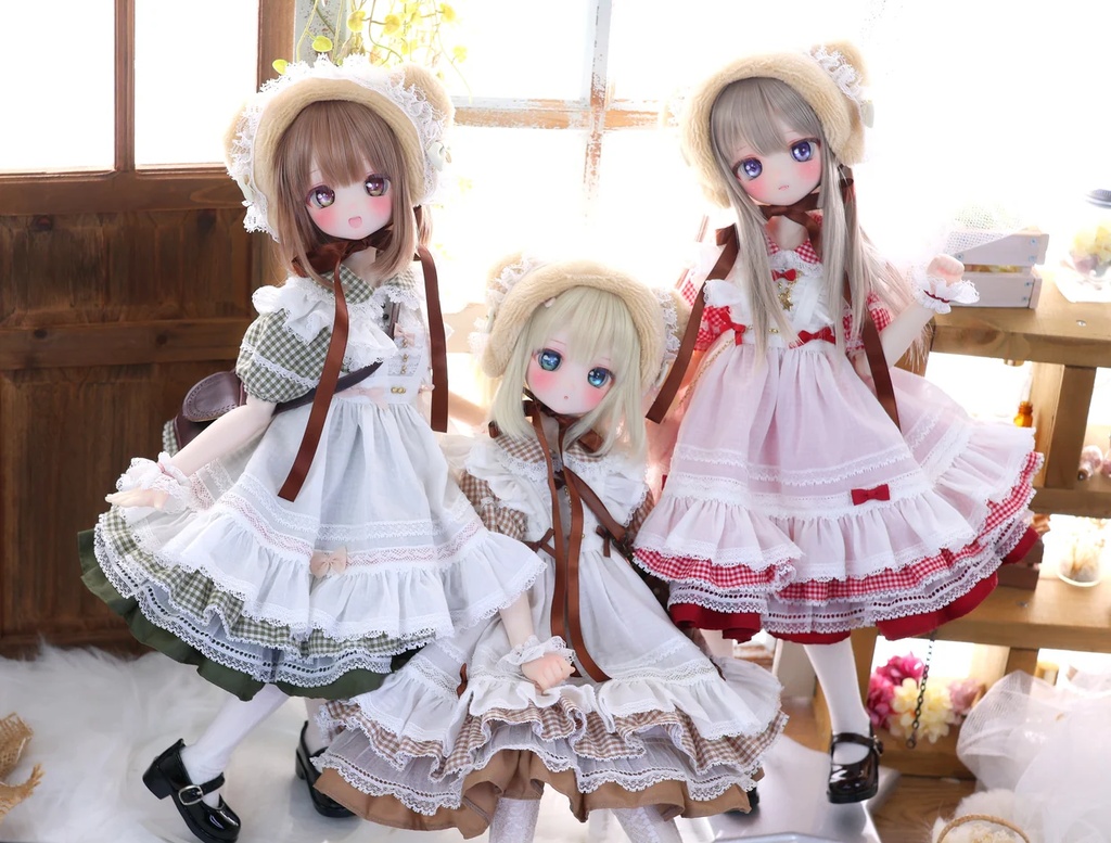 MDD / 1/4 TinyFox PEKO / KUMAKO【ハニベア・ピクニックセット(ブラウン)】【Honey Bear Picnic Set (Brown)】