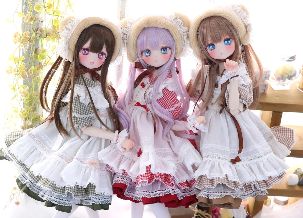 MDD / 1/4 TinyFox PEKO / KUMAKO【ハニベア・ピクニックセット(ブラウン)】【Honey Bear Picnic Set (Brown)】