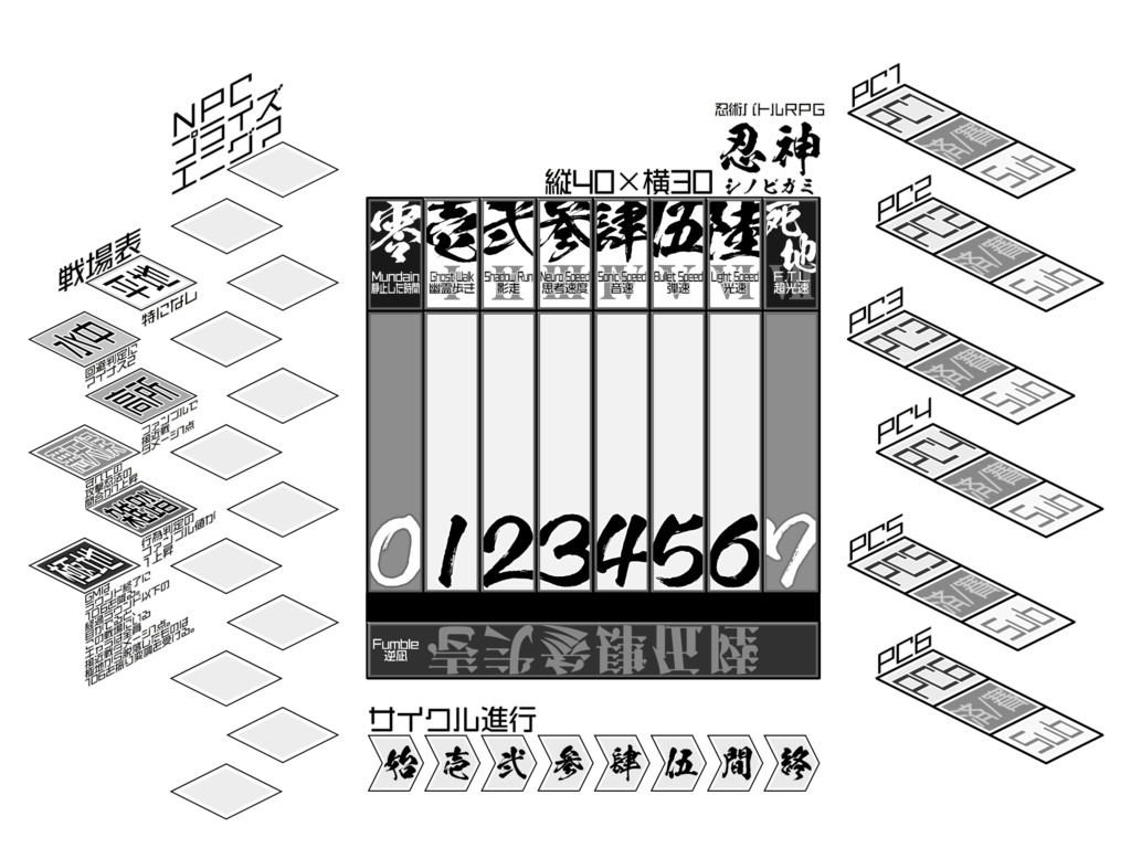 【無料】シノビガミわくわくマップシート〈モダン&パワー〉