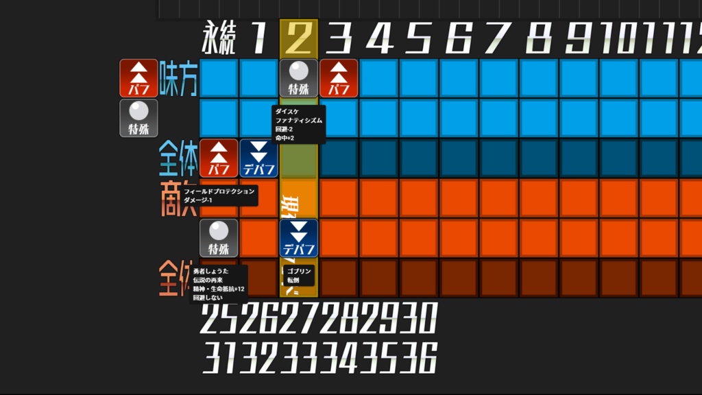 【無料】TRPGで使える!バフ管理スクリーンパネル