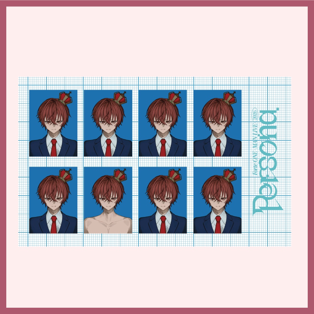 【Persona】証明写真風ステッカー