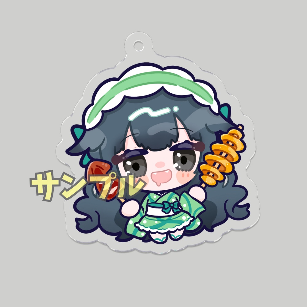 浴衣 DE 食べまくり!キーホルダー