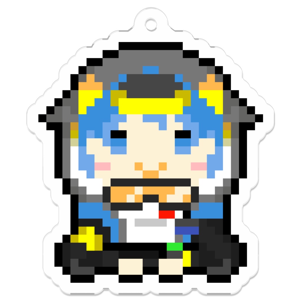 しいおいとドット絵アクリルキーホルダー