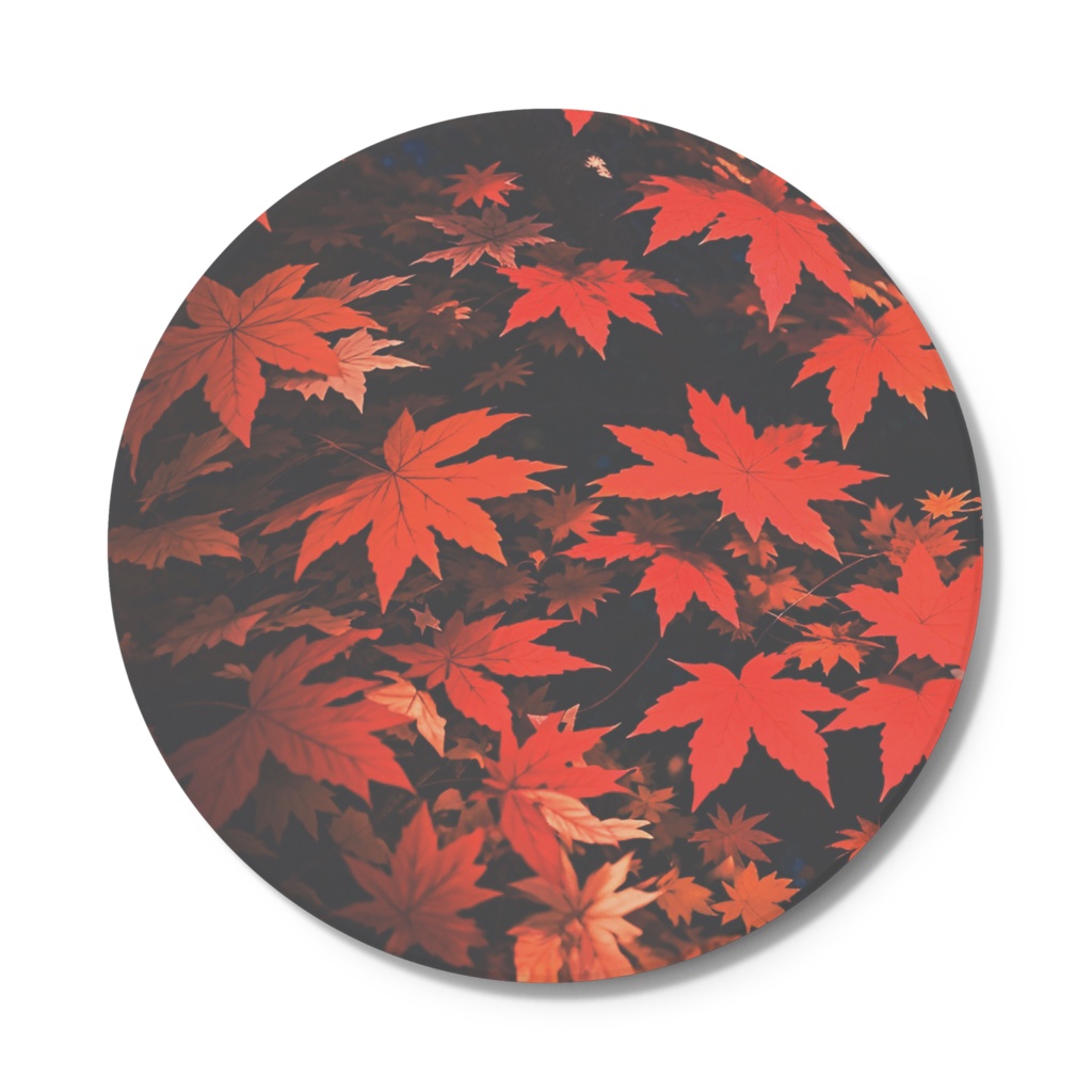 Coaster Round Autumn leaves