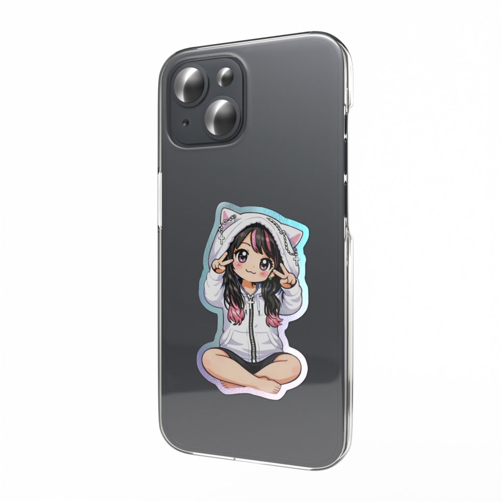 にこにこオーロラステッカー