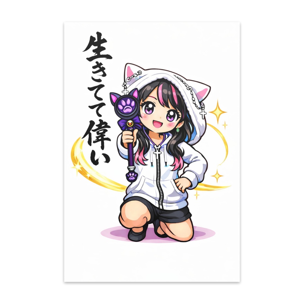 生きてて偉いポストカード