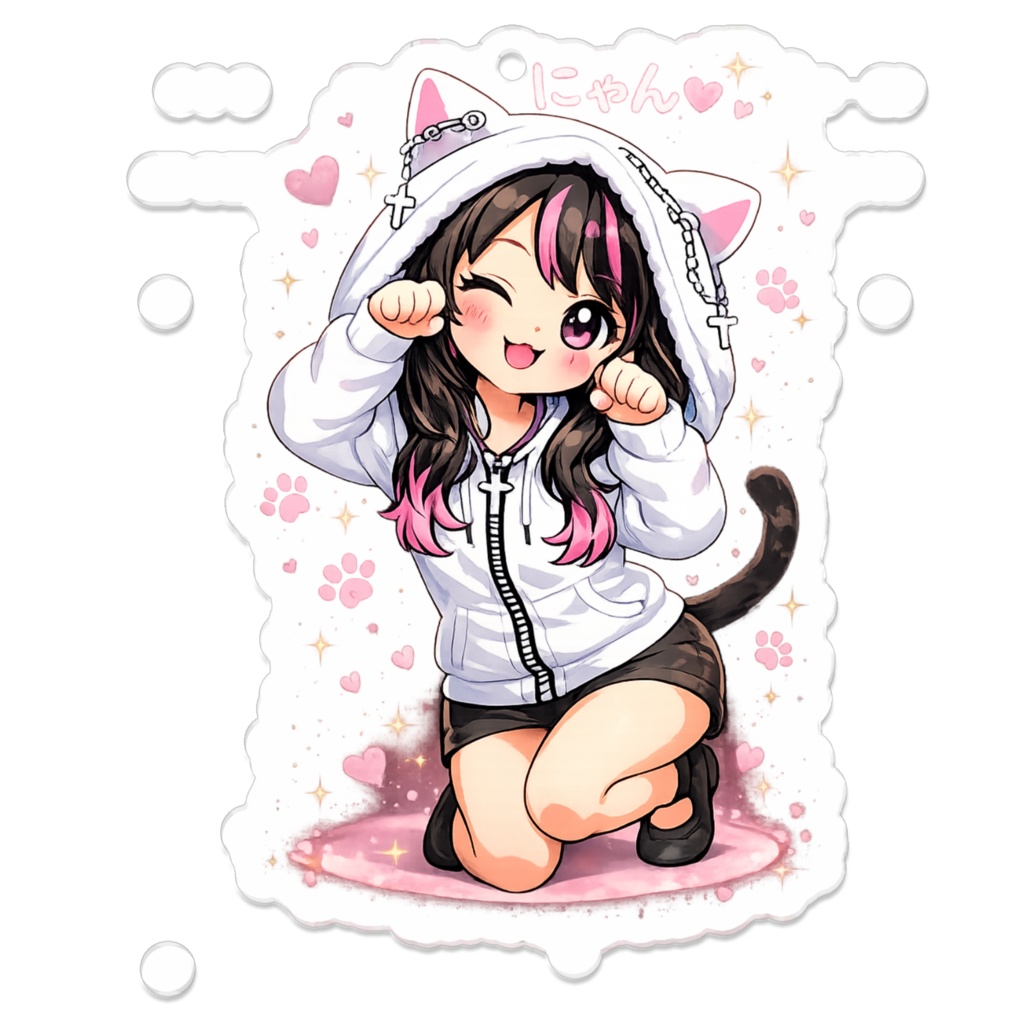 7cmにゃんにゃんアクキー