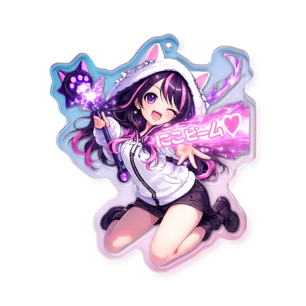 7cmにこビームアクキー