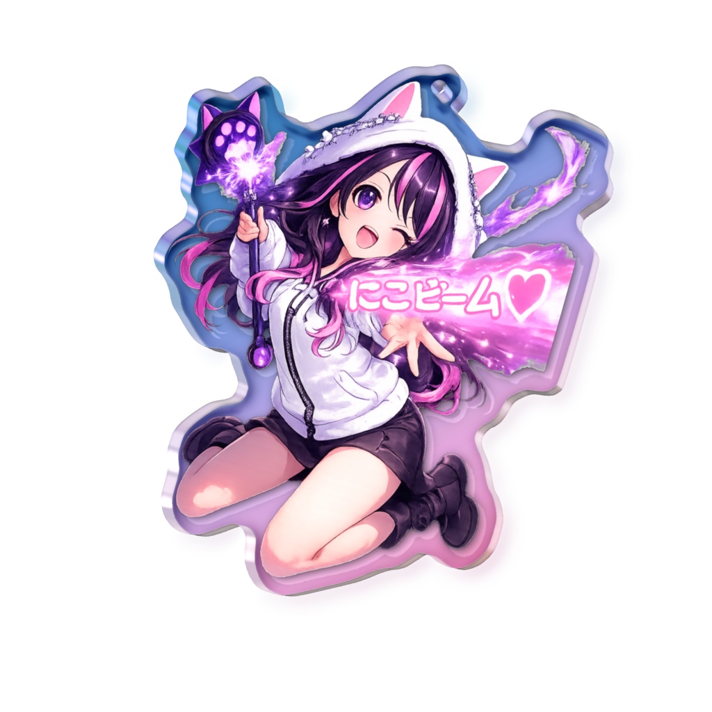 7cmにこビームアクキー