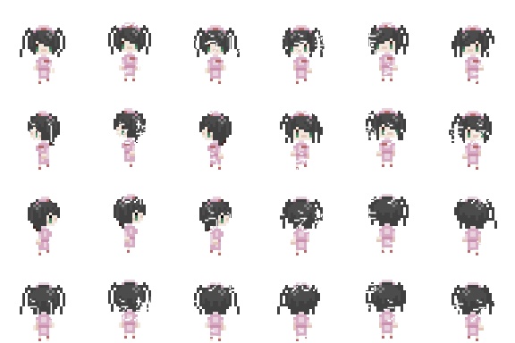 【8方向キャラチップ】病院パーツセット+キャラチップ【ゲーム素材】