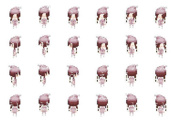 【8方向キャラチップ】病院パーツセット+キャラチップ【ゲーム素材】