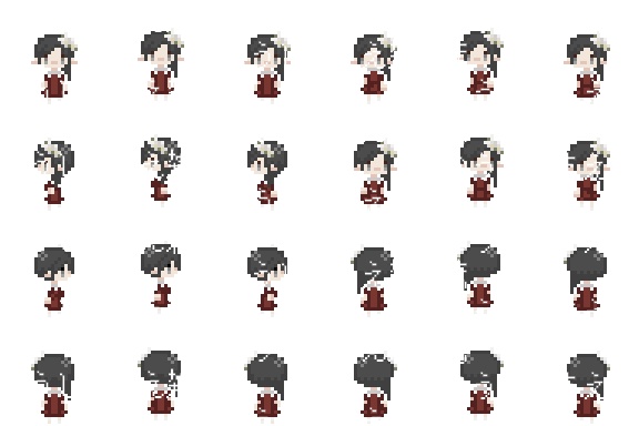 【8方向キャラチップ素材パーツ】パーティ用パーツ+キャラチップ