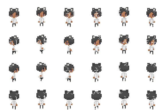 【無料】ケモ耳パーツセット【歩行グラフィックパーツ素材】