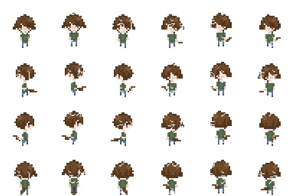 【無料】ケモ耳パーツセット【歩行グラフィックパーツ素材】