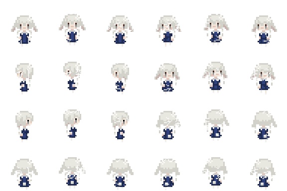 【無料】ケモ耳パーツセット【歩行グラフィックパーツ素材】