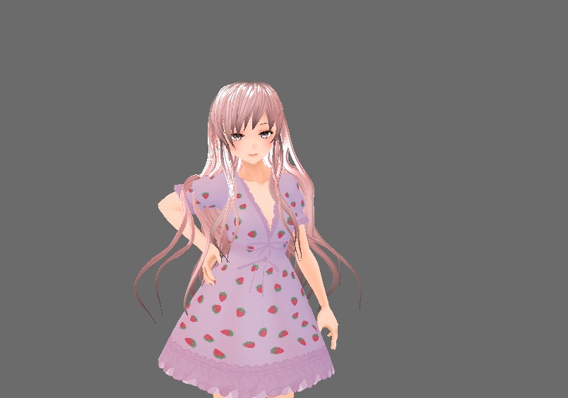 (Vroid) Long Wavy Hair Preset 長いウェーブのかかった髪のプリセット