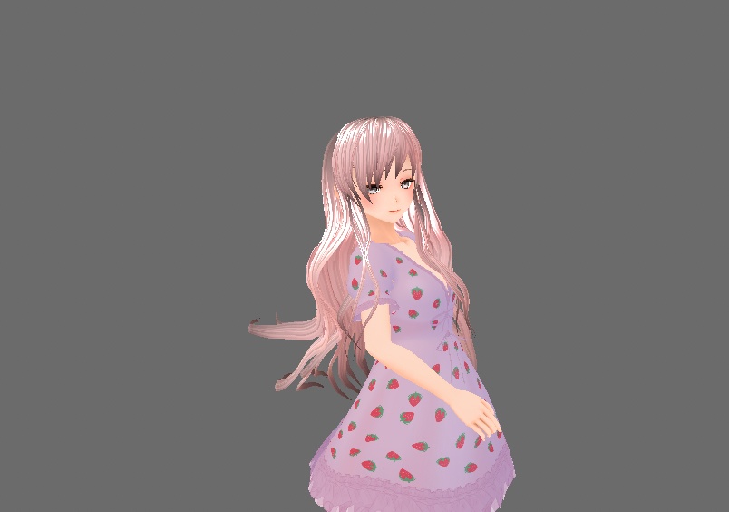 (Vroid) Long Wavy Hair Preset 長いウェーブのかかった髪のプリセット