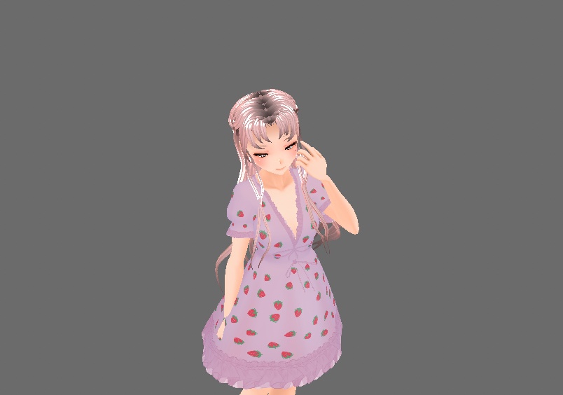 (Vroid) Long Wavy Braided Hair 長いウェーブのかかった編んだ髪