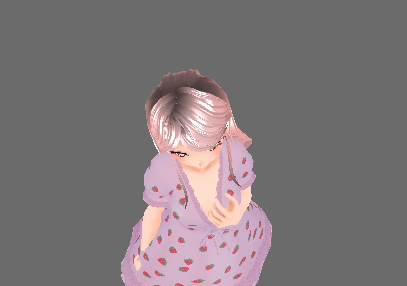 (Vroid) Neat Long Straight Hair きちんとしたロングストレートヘア