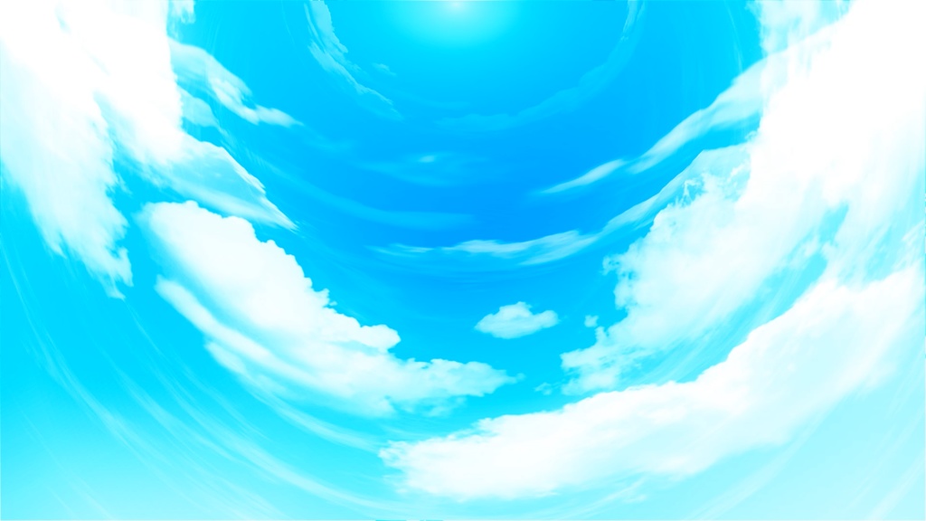 空　魚眼の空　アニメーション　ループ動画