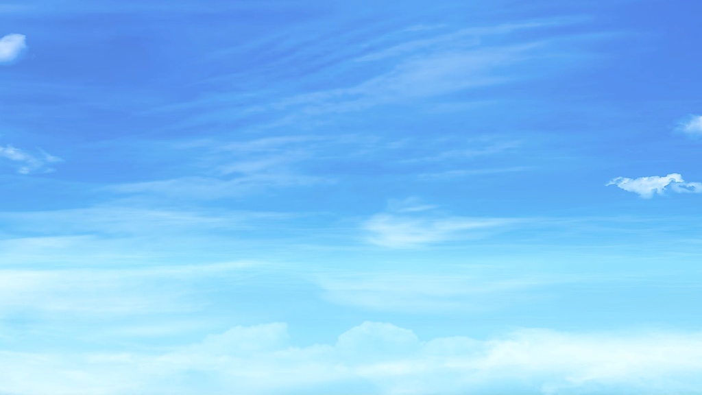 空　冬の空　アニメーション　ループ動画