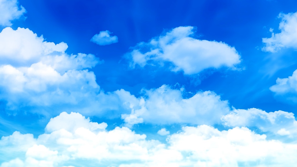 空　春の空　奥から　アニメーション　ループ動画