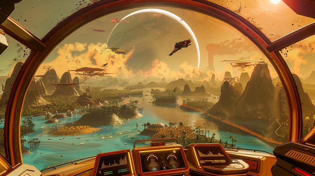 spaceship×Background Otherworld Cockpit View – Vol.03(15画像セット)