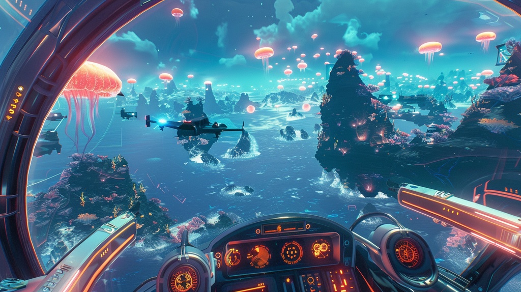 spaceship×Background Otherworld Cockpit View – Vol.03(15画像セット)