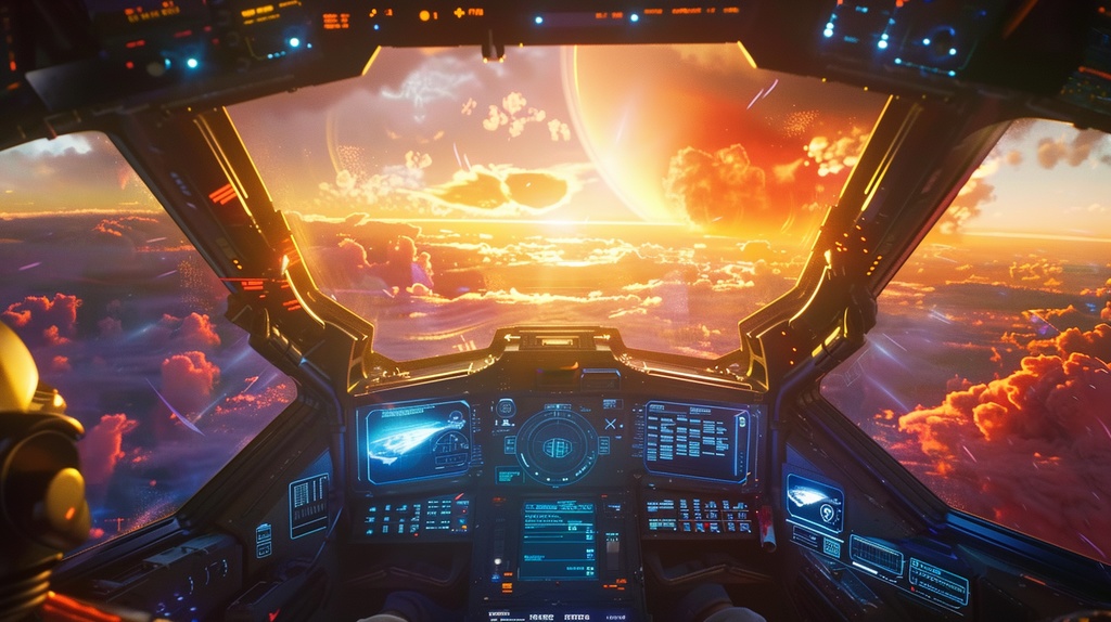 spaceship×Background Otherworld Cockpit View – Vol.03(15画像セット)