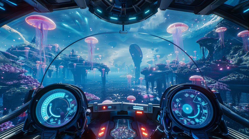 spaceship×Background Otherworld Cockpit View – Vol.03(15画像セット)