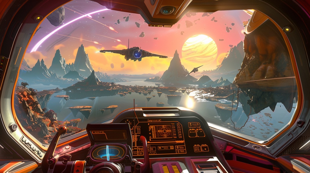 spaceship×Background Otherworld Cockpit View – Vol.03(15画像セット)