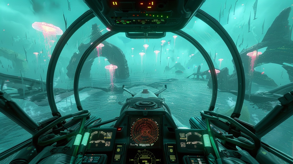 spaceship×Background Otherworld Cockpit View – Vol.03(15画像セット)