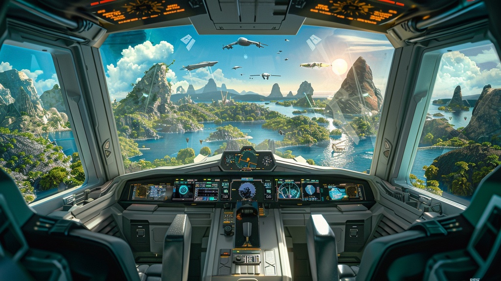 spaceship×Background Otherworld Cockpit View – Vol.03(15画像セット)