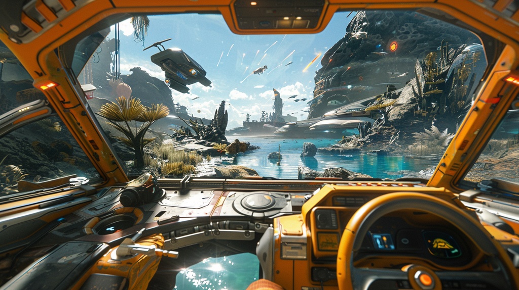 spaceship×Background Otherworld Cockpit View – Vol.03(15画像セット)