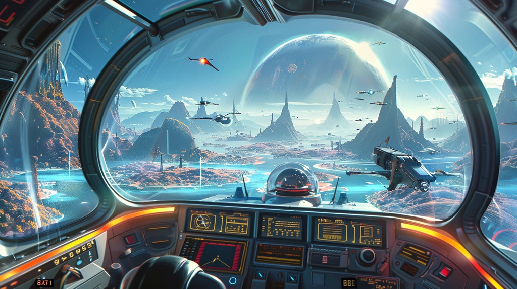 VTuber×Background Otherworld Cockpit View – Vol.06(15画像セット)