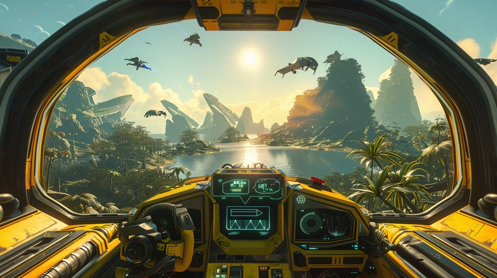 VTuber×Background Otherworld Cockpit View – Vol.06(15画像セット)