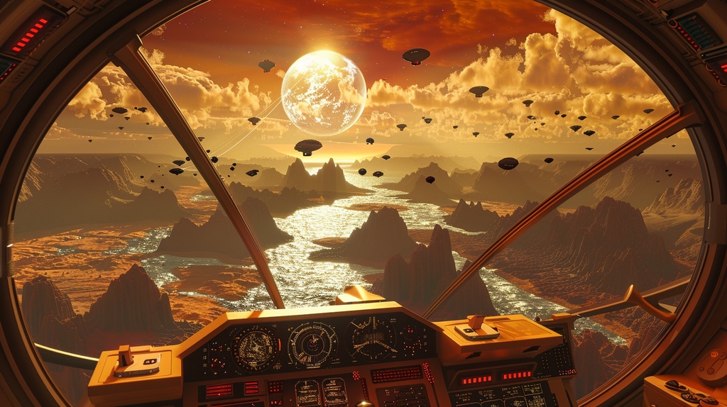 VTuber×Background Otherworld Cockpit View – Vol.06(15画像セット)