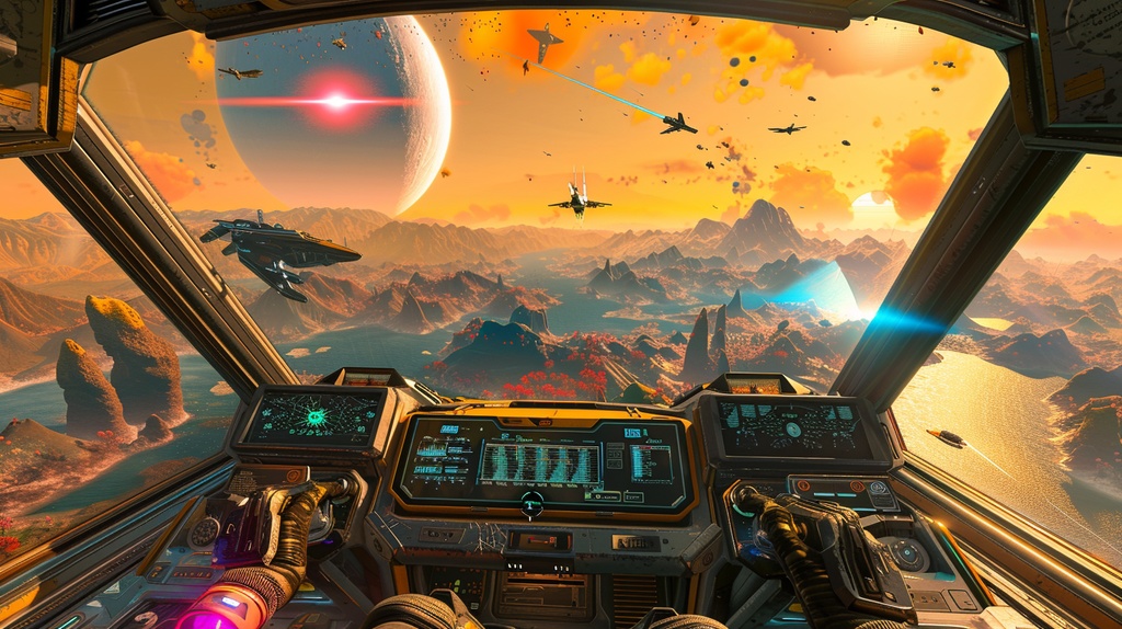 VTuber×Background Otherworld Cockpit View – Vol.06(15画像セット)