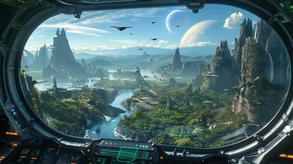 VTuber×Background Otherworld Cockpit View – Vol.06(15画像セット)