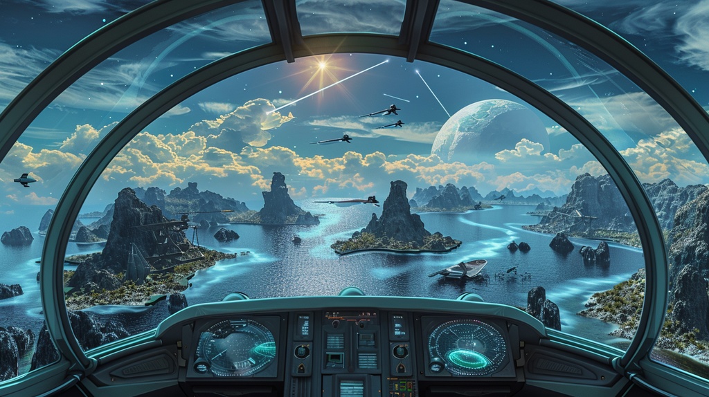 VTuber×Background Otherworld Cockpit View – Vol.06(15画像セット)