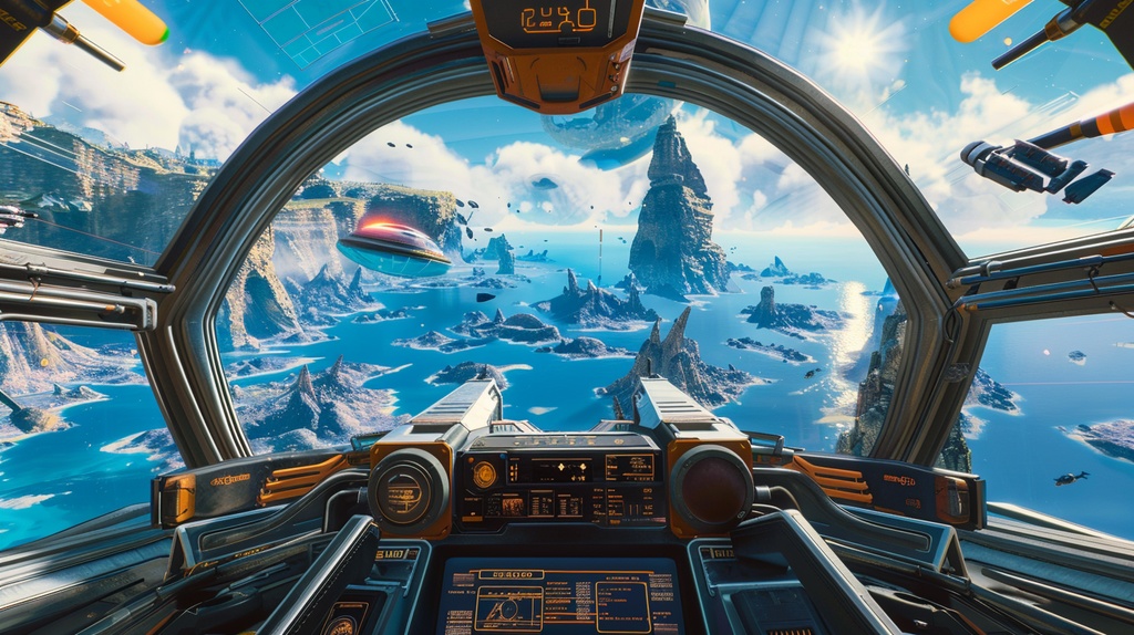 VTuber×Background Otherworld Cockpit View – Vol.06(15画像セット)