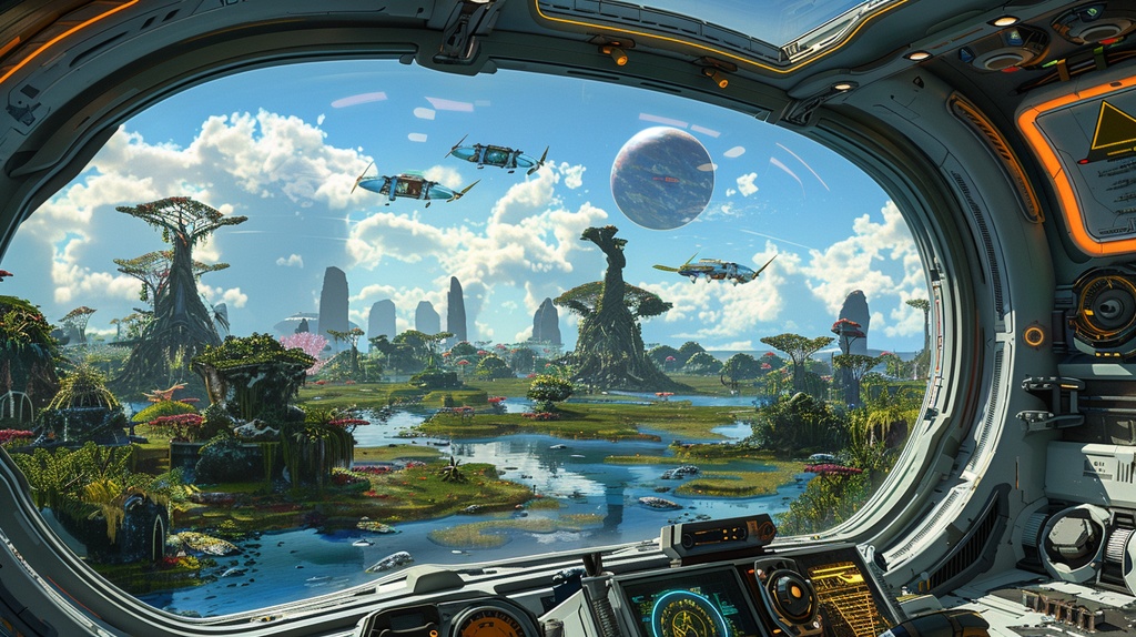 VTuber×Background Otherworld Cockpit View – Vol.06(15画像セット)