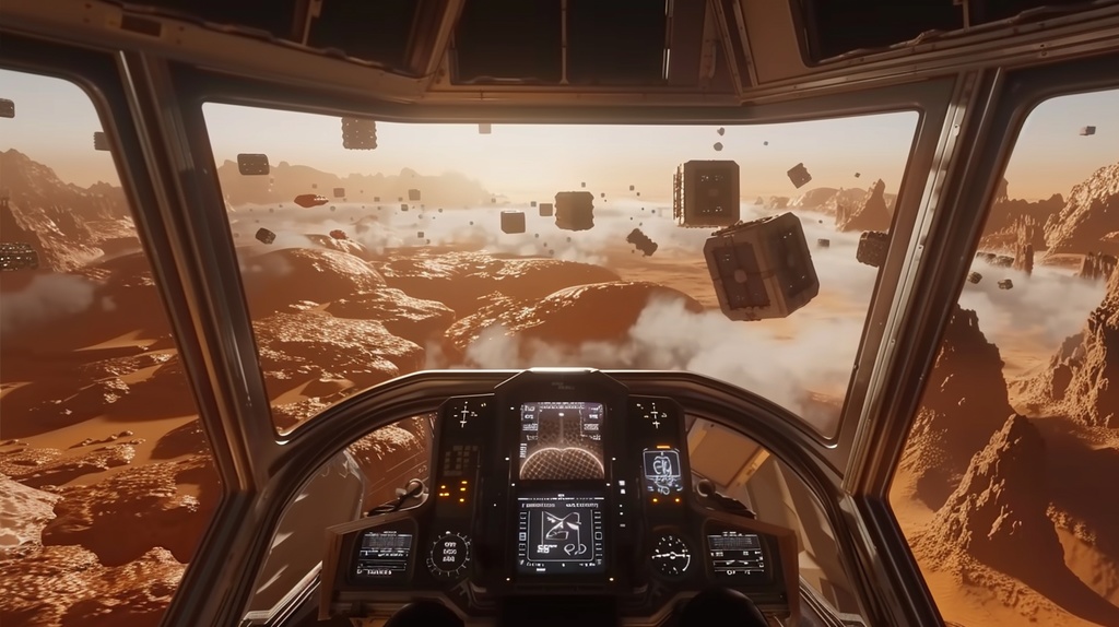 Game Design×Background Otherworld Cockpit View – Vol.07(15画像セット)