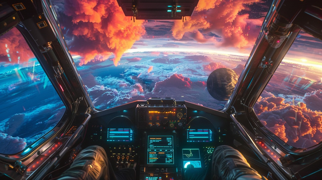 Game Design×Background Otherworld Cockpit View – Vol.07(15画像セット)